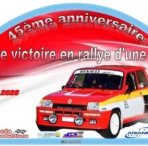 Plaque rallye Officielle « Istres 2025 » Club R5 Turbo Passion
